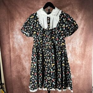 Thorn & Fable Cottagecore Mushroom Dress XL 🌿🍄